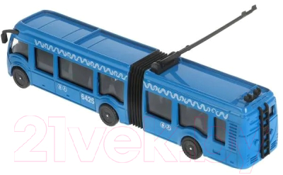 Троллейбус игрушечный Технопарк С резинкой / SB-18-11WB(NO IC).20-1