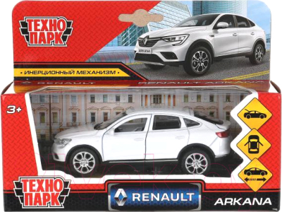 Автомобиль игрушечный Технопарк Renault Arkana / ARKANA-12-WH (белый)