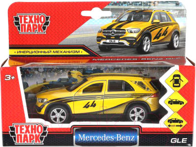 Автомобиль игрушечный Технопарк Mercedes-Benz Gle 2018 Спорт / GLE-12SRT-YE (желтый)