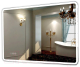 Зеркало Пекам Marta 1 80x60 / marta1-80x60spcl (с подсветкой, сенсором на прикосновение, подогревом и часами) -