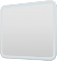 Зеркало Пекам Marta 1 80x70 / marta1-80x70scl (с подсветкой, сенсором на прикосновение и часами) - 