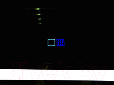 Зеркало Пекам Marta 1 80x70 / marta1-80x70spcl (с подсветкой, сенсором на прикосновение, подогревом и часами)