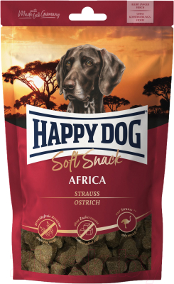 

Лакомство для собак Happy Dog, Soft Snack Africa cтраус и картофель / 60685
