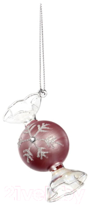 

Елочная игрушка Goodwill, Розовый;с рисунком, Xmas 2021 Леденец / P 34137-3