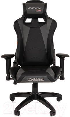 Кресло геймерское Chairman Game 44 (черный/серый)