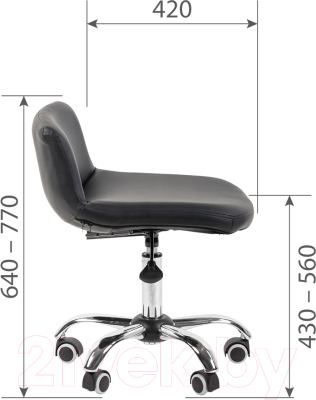 Кресло офисное Chairman +015 (экопремиум черный)