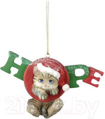 

Елочная игрушка Goodwill, Белый;зеленый;красный;коричневый, Xmas 2021 Hope / TR 25139-1