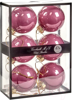 

Набор шаров новогодних Goodwill, Розовый, Xmas 2021 / UG 60023