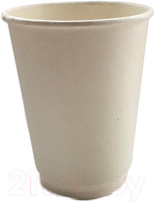 Набор бумажных стаканов Gecko Однослойный 350мл (50шт, белый)