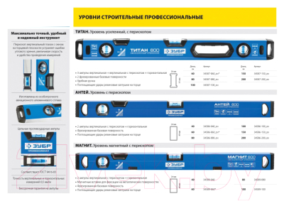 Уровень строительный Зубр 34587-100-z01