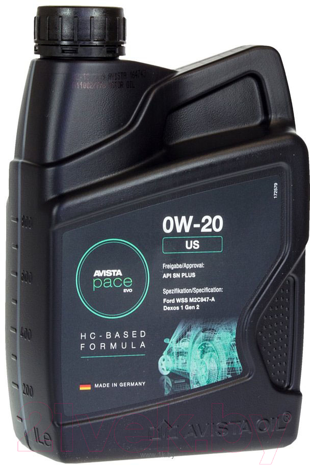 Моторное масло Avista Pace Evo US 0W20 / 164743 (1л)