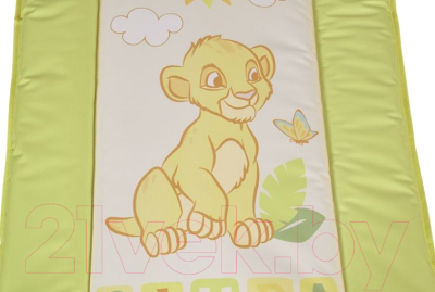 Пеленальный матрас Polini Kids Disney Baby Король Лев 70x50 / 0002310-15 (салатовый)