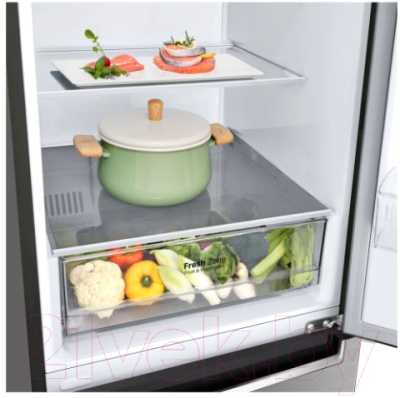 Изображение товара Холодильник с морозильником LG DoorCooling+ GA-B509MMZL