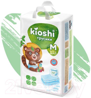 Подгузники-трусики детские KIOSHI M 6-11кг (52шт)