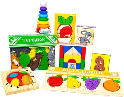 

Развивающий игровой набор Томик, Я познаю мир / 1-13