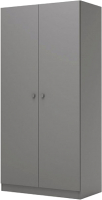 Шкаф Polini Kids Simple двухсекционный / 0001230.42 (серый) - 