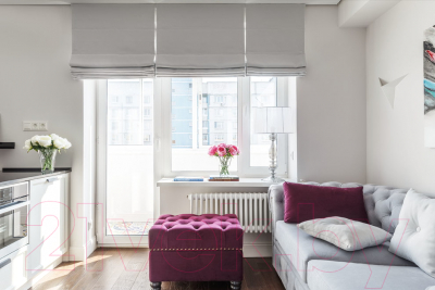 Изображение товара Римская штора Jalux Классик 71300 200x170 (светло-серый)