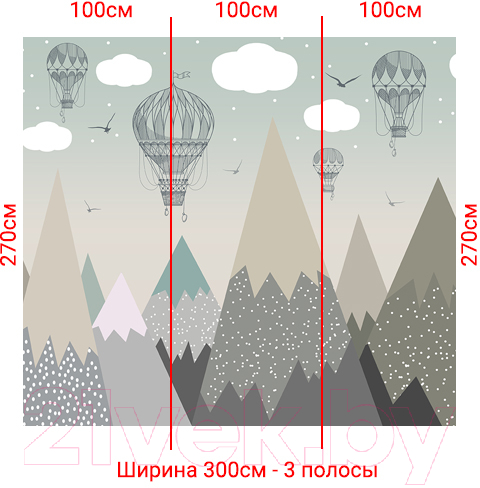 Фотообои листовые Arthata Fotooboi-43 (300x270)