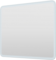 Зеркало Пекам Marta 2 100x80 / marta2-100x80spcl (с подсветкой, сенсором на прикосновение, подогревом и часами) - 