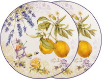 Набор тарелок Lefard Прованс лимоны / 104-574 (2шт) - 