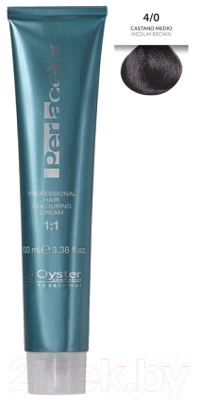 Крем-краска для волос Oyster Cosmetics Perlacolor 4/0 (100мл)