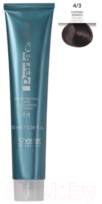 Крем-краска для волос Oyster Cosmetics Perlacolor 4/3 (100мл)