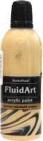 Акриловая краска KolerPark Fluid Art Жидкий акрил (80мл, бежевый) - 