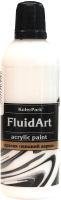 Акриловая краска KolerPark Fluid Art Жидкий акрил (80мл, белый) - 