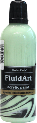 Акриловая краска KolerPark Fluid Art Жидкий акрил (80мл, яблочный)