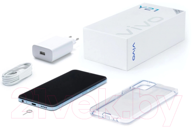 Смартфон Vivo 2111 (Y21) 4GB/64GB (синий металлик)