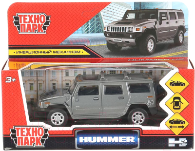Автомобиль игрушечный Технопарк Hummer H2 / HUM2-12-GY (темно-серый)
