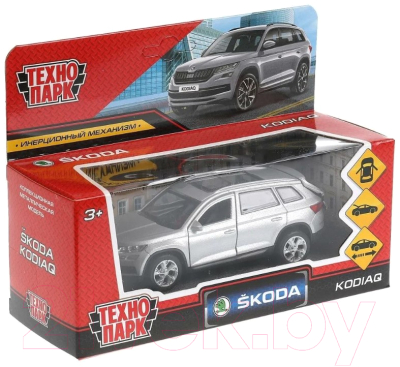 Автомобиль игрушечный Технопарк Skoda Kodiaq / KODIAQ-12FIL-SR (серый)