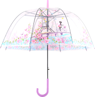 Зонт-трость Мультидом Весна в Париже FX24-37 (полуавтомат) - 