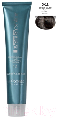 Крем-краска для волос Oyster Cosmetics Perlacolor 6/11 (100мл)