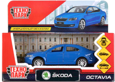 Автомобиль игрушечный Технопарк Skoda Octavia / OCTAVIA-BU (синий)