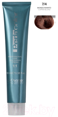 Крем-краска для волос Oyster Cosmetics Perlacolor 7/4 (100мл)