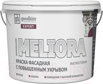 

Краска GoodHim, Белый, Expert Meliora Фасадная высокостойкая с повышенным укр. / 70941