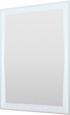 Зеркало Пекам Lines 80x100 / Lines-80x100spcl (с подсветкой, сенсором на прикосновение, подогревом и часами)