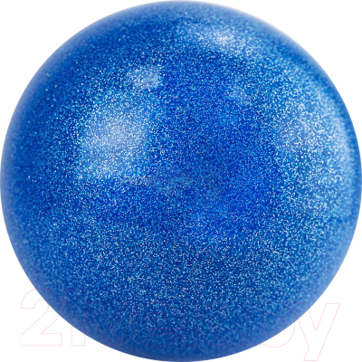 Мяч для художественной гимнастики Torres AGP-19-02 (синий/блестки)