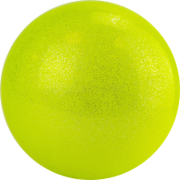 Мяч для художественной гимнастики Torres AGP-19-03 (желтый/блестки) - 