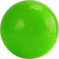 Мяч для художественной гимнастики Torres AGP-19-05 (зеленый/блестки) - 