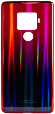 Чехол-накладка Case Aurora для Huawei Mate 30 Lite (красный/синий)