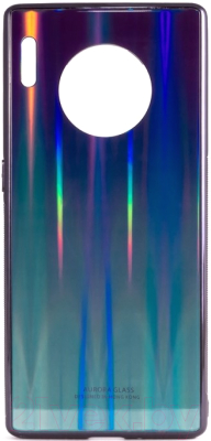 Чехол-накладка Case Aurora для Huawei Mate 30 Pro (синий/черный)