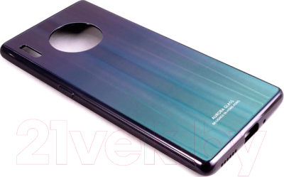 Чехол-накладка Case Aurora для Huawei Mate 30 Pro (синий/черный)
