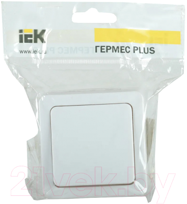Выключатель IEK Гермес Plus EVMP12-K01-10-54-EC (белый)