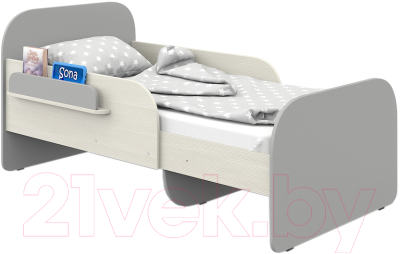 Односпальная кровать детская Pituso Sona (арктика серый)