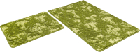 Набор ковриков для ванной и туалета Shahintex Vintage SH V001 50x80/50x50 (зеленый) - 
