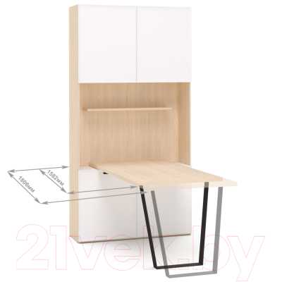Комплект мебели для кабинета Шатура Rimini белый/туя H1C-01.FB/DR / 488122