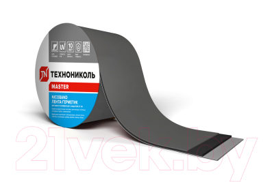 Гидроизоляционная лента Технониколь Nicoband 10см (3м, темно-серый)