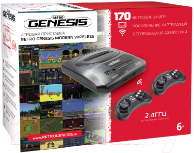 Игровая приставка Retro Genesis Modern Wireless + 170 игр / ConSkDn78